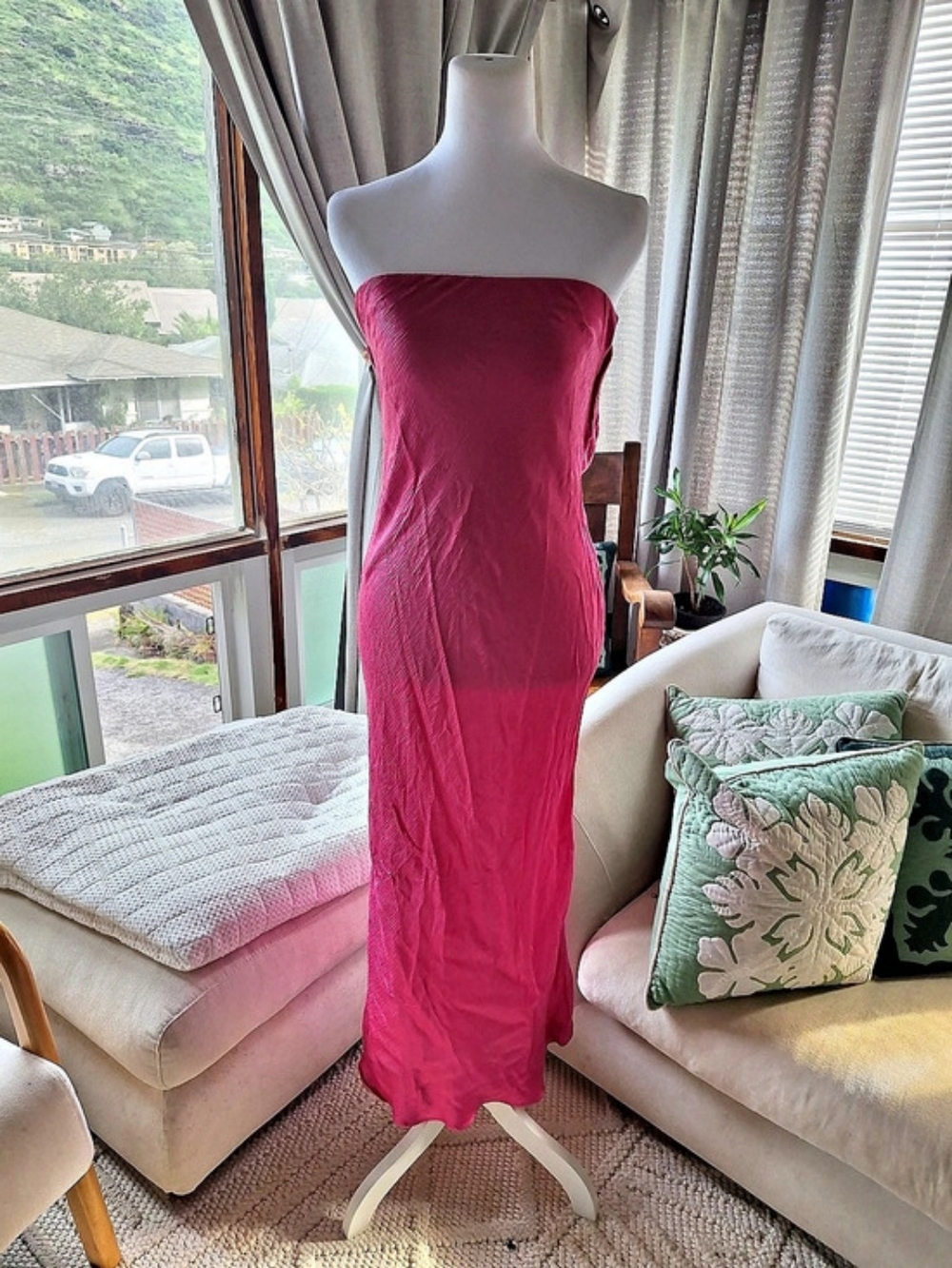 BEC+BRIDGE Strapless Maxi Dress in Pink Size 12 Like New
